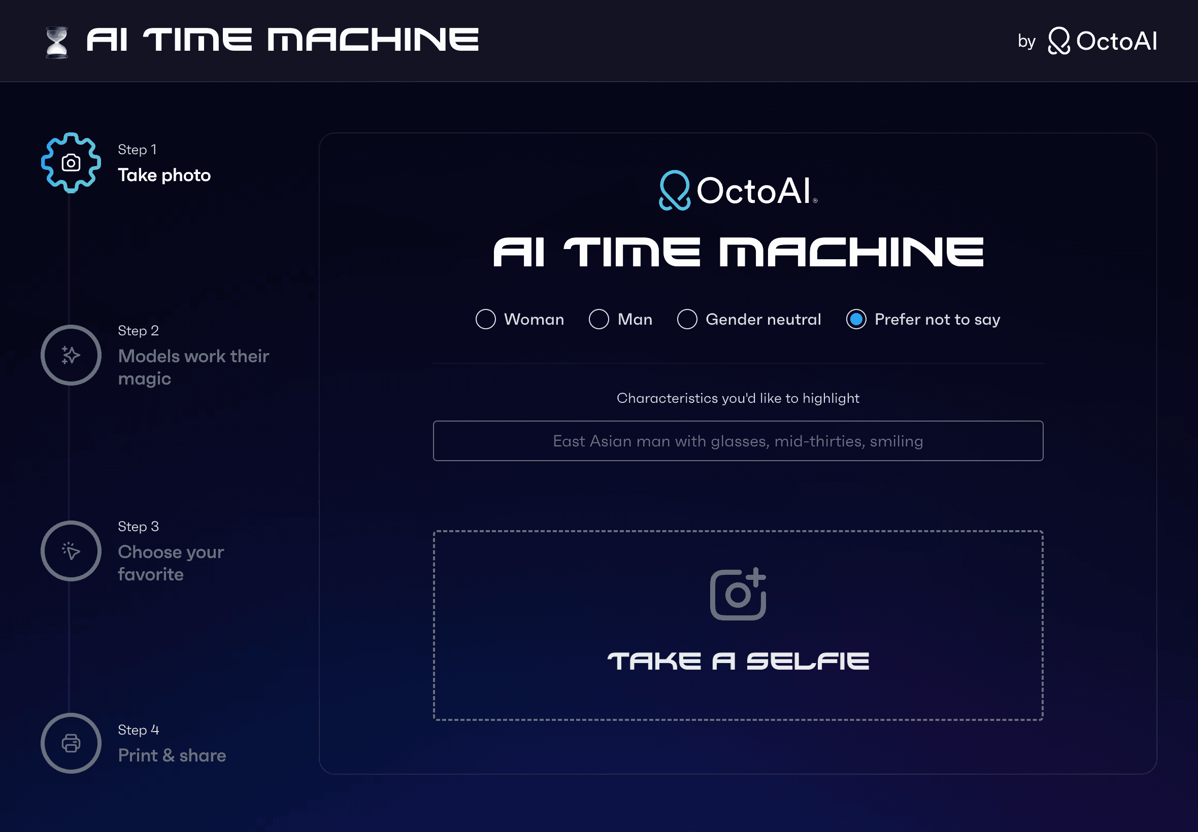 OctoAI AI Time Machine