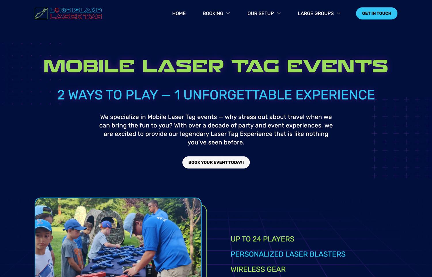 Long Island Laser Tag Homepage